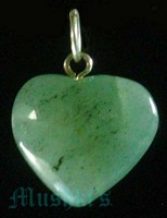 Heart Pendant With Sterling Silver Plated  Loop - click here for large view